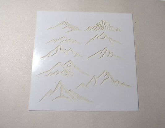Mountain scene stencil - Creative Designs By Kari