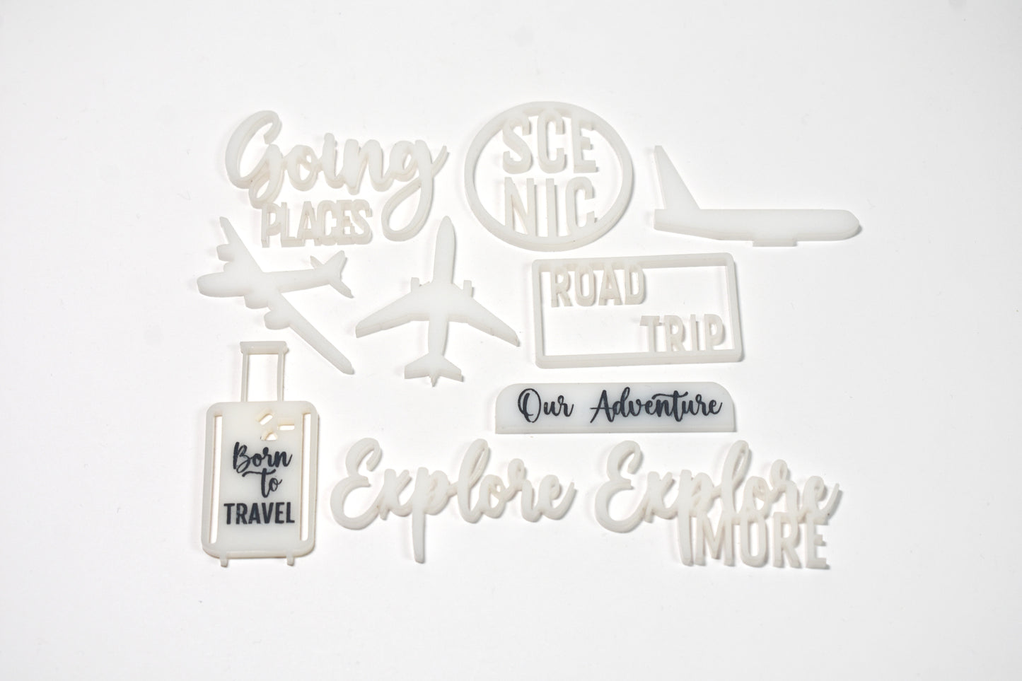 Travel themed bundle - white