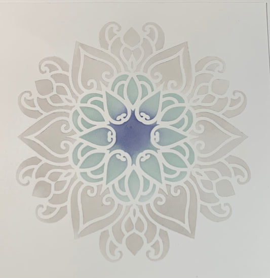Winter snowflake - layered stencil