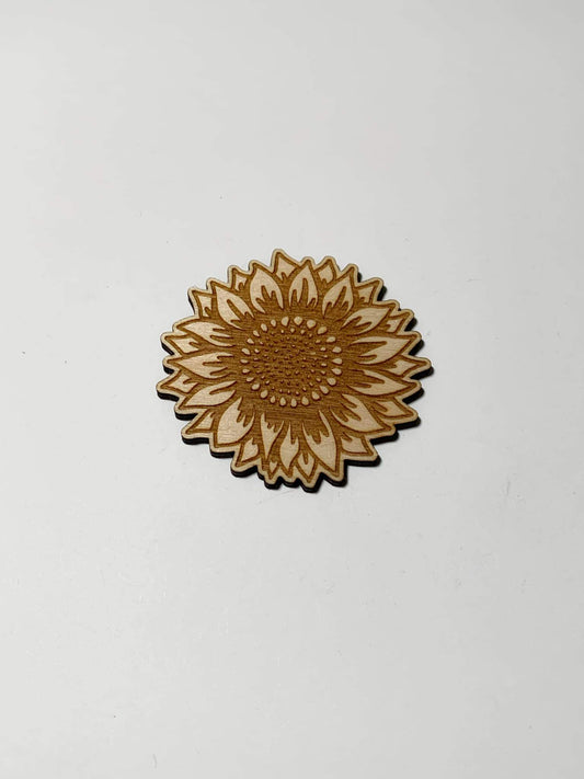 Birch sunflower (engraved) - Creative Designs By Kari