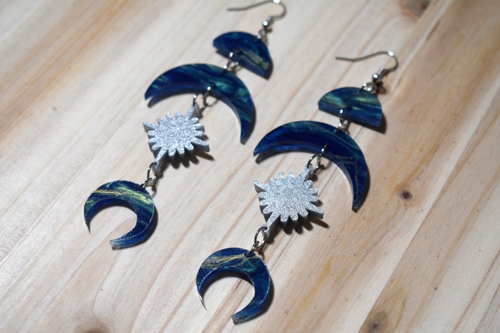 Eclipse earrings - Creative Designs By Kari