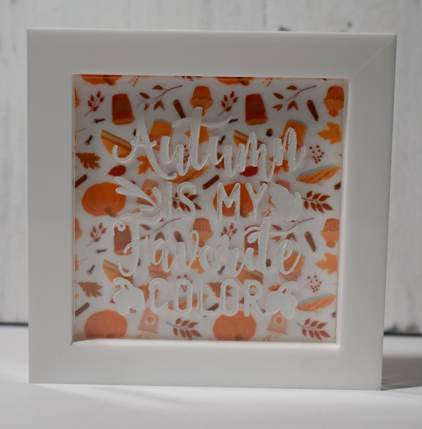 Frame panel - Pumpkin print - Creative Designs By Kari