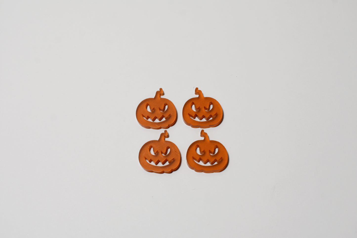 Frosted orange pumpkins - set of 4 - Creative Designs By Kari