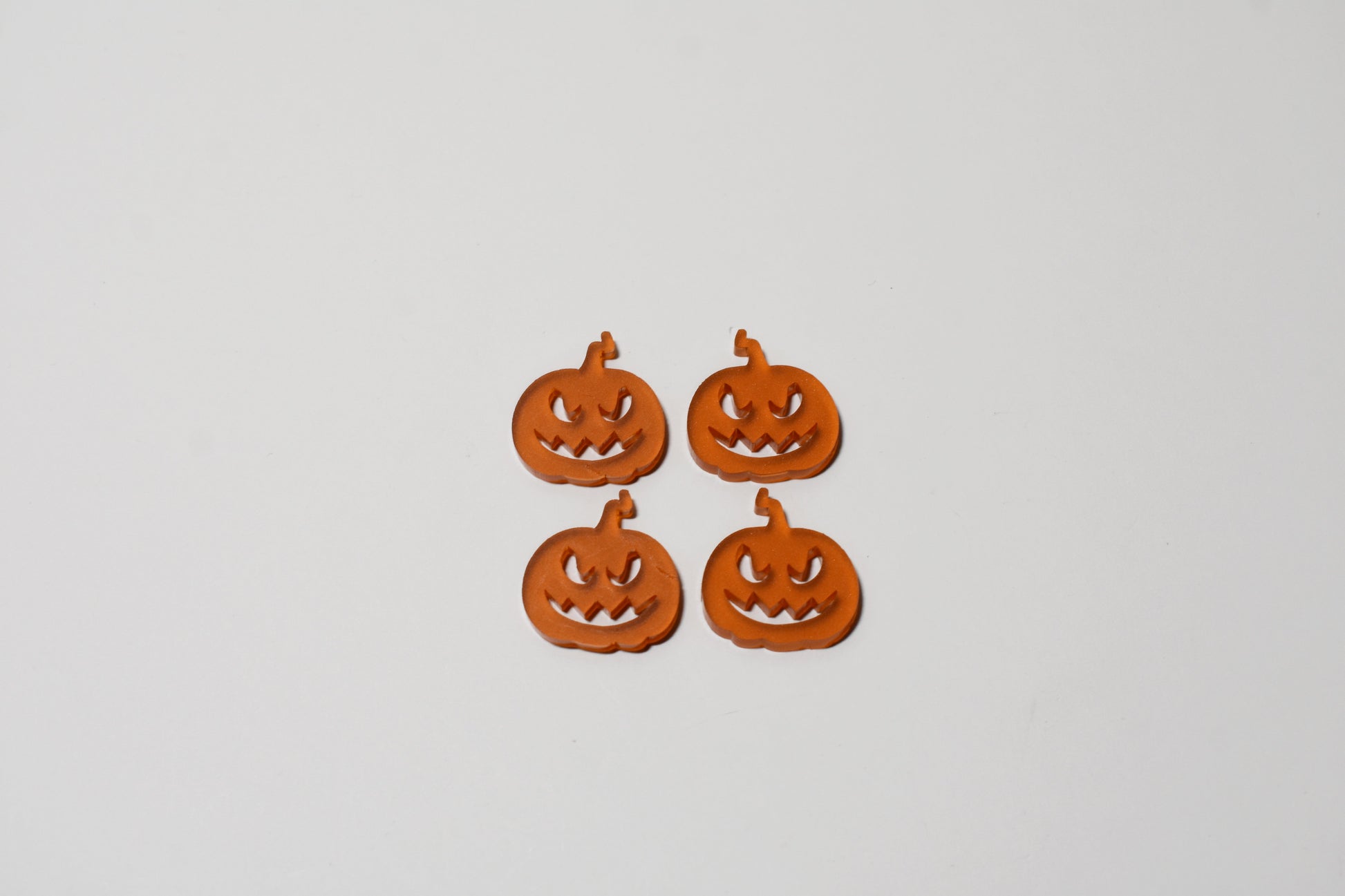 Frosted orange pumpkins - set of 4 - Creative Designs By Kari