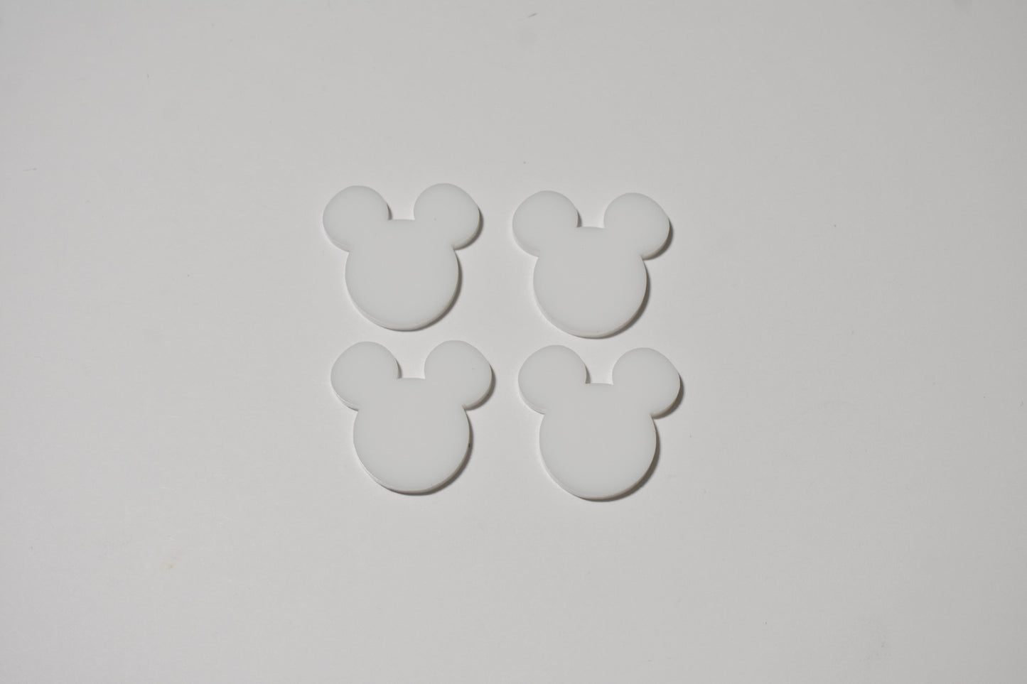 Mouse head - set of 4 (white) - Creative Designs By Kari