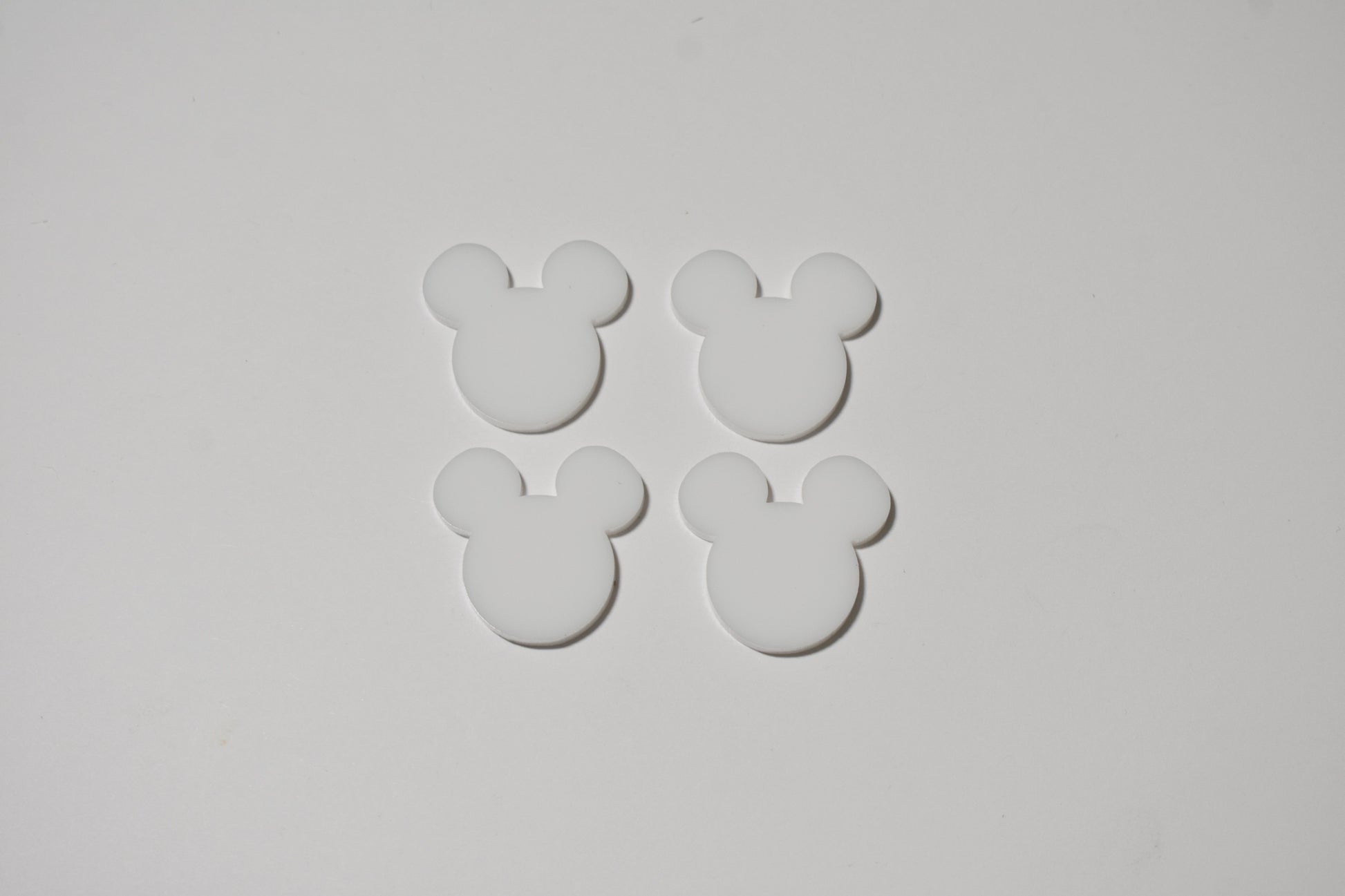 Mouse head - set of 4 (white) - Creative Designs By Kari