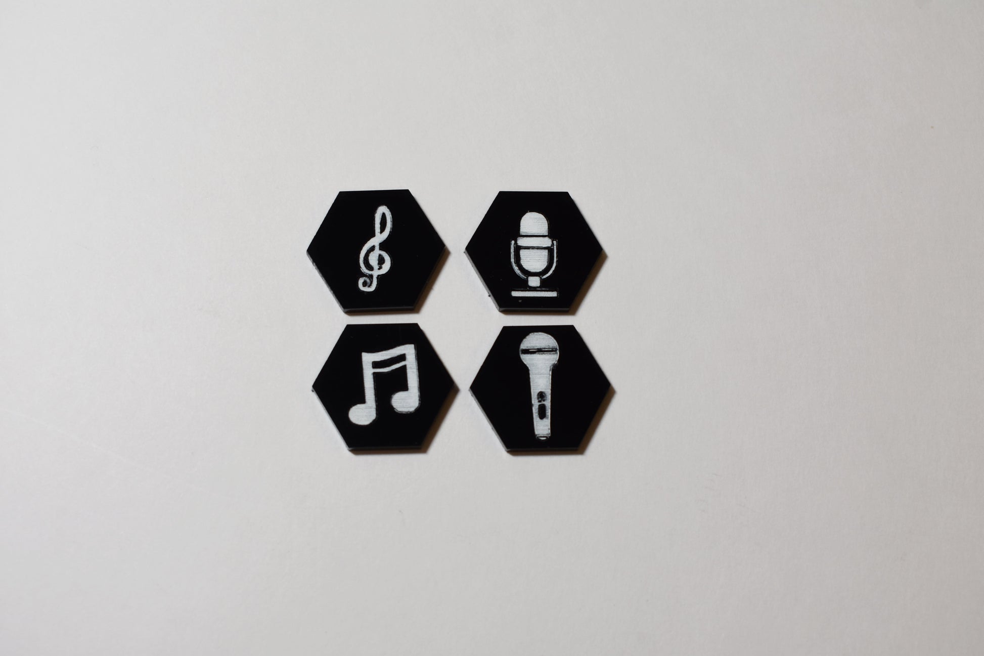 Musical themed hexagons - Creative Designs By Kari