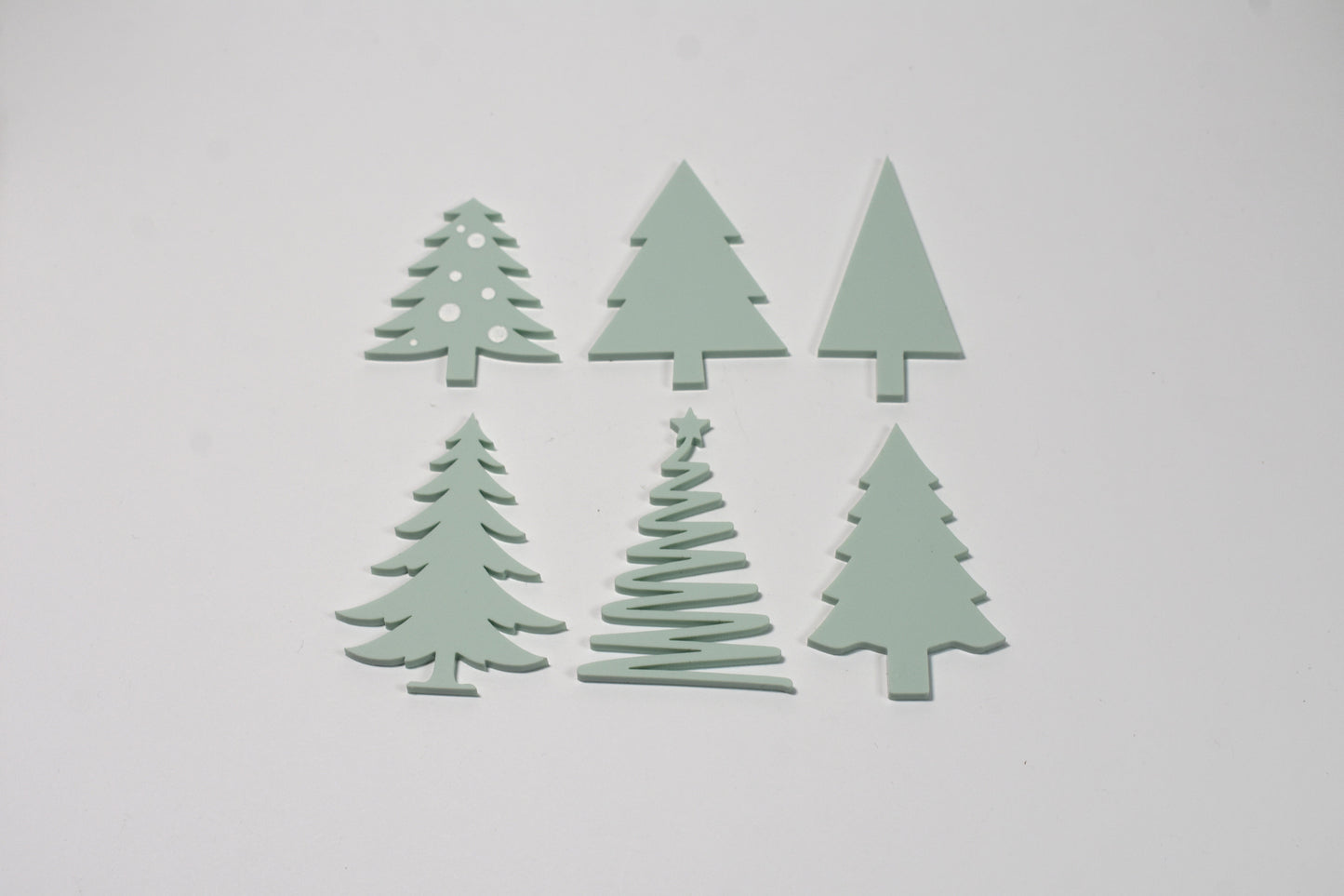 Trees (light green) - set of 6 - Creative Designs By Kari