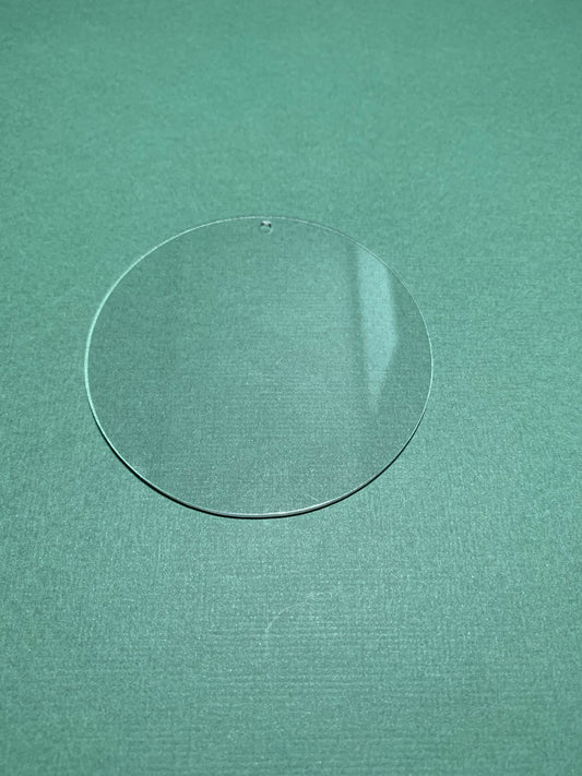 Ornament clear circle blank - 3" diameter