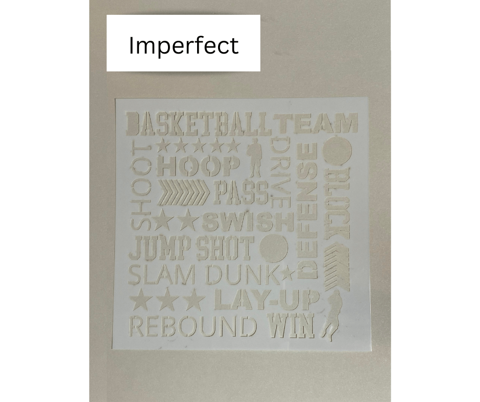 Basketball stencil - imperfect - Creative Designs By Kari
