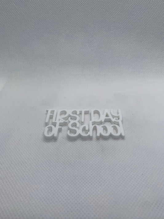 First day of school - White - Creative Designs By Kari
