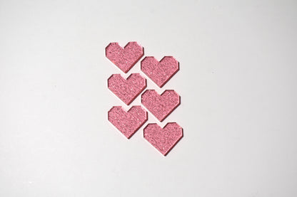 Pink glitter hearts - Creative Designs By Kari