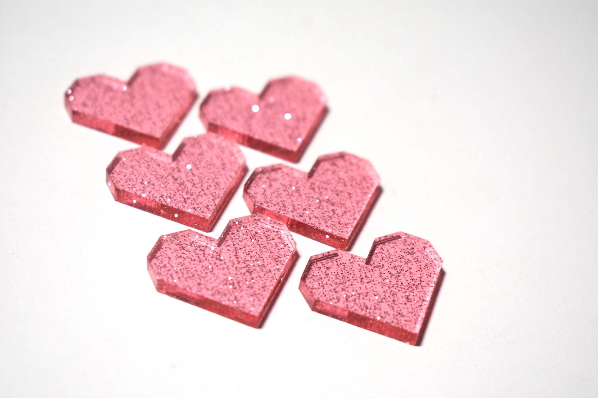 Pink glitter hearts - Creative Designs By Kari