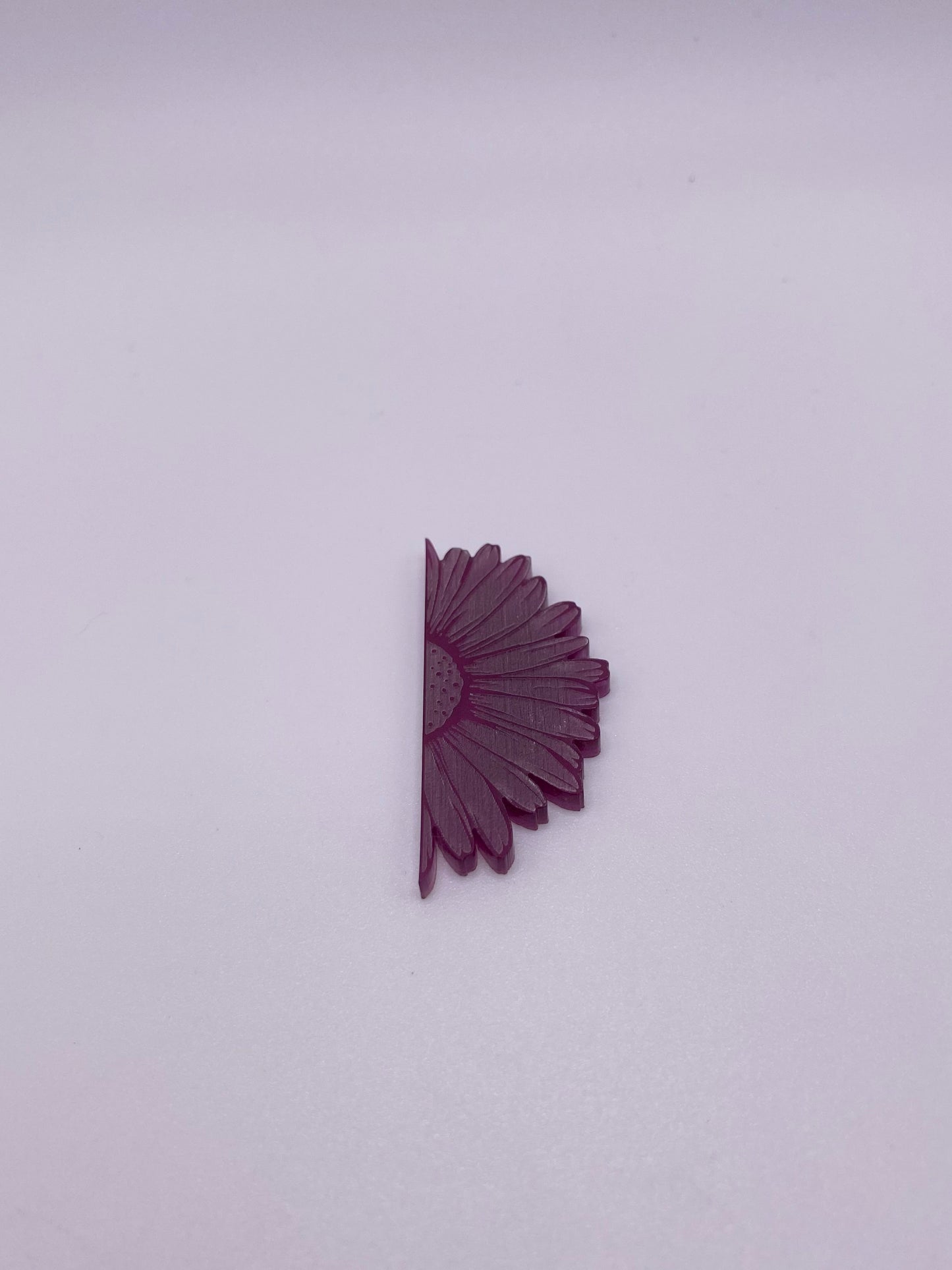 Purple half sunflower - Creative Designs By Kari