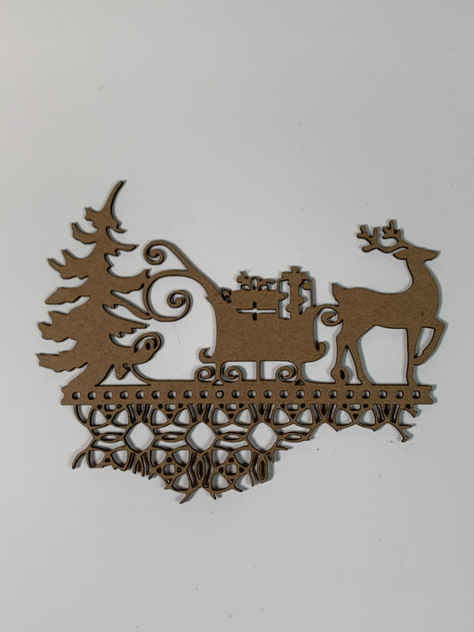 Reindeer with sleigh - Creative Designs By Kari