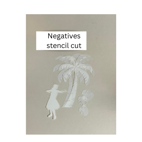 Tropical theme - negative cuts - Creative Designs By Kari